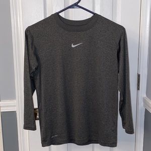 Men’s Dark Grey Nike Long Sleeve Tee SZ M